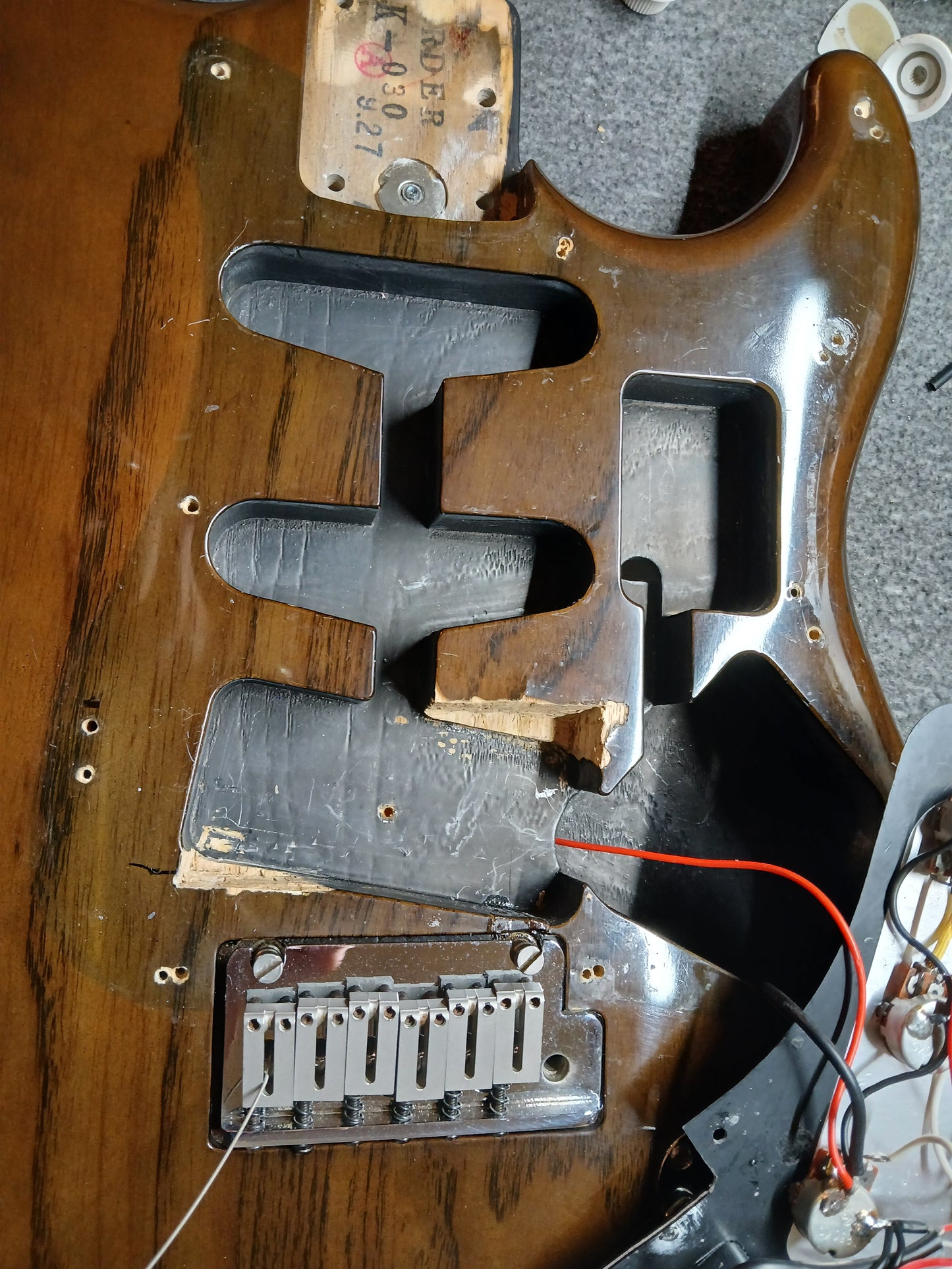 1991 Fender Japan STR-850 "Pro Feel" Order Made Stratocaster (See-Thru Brown)