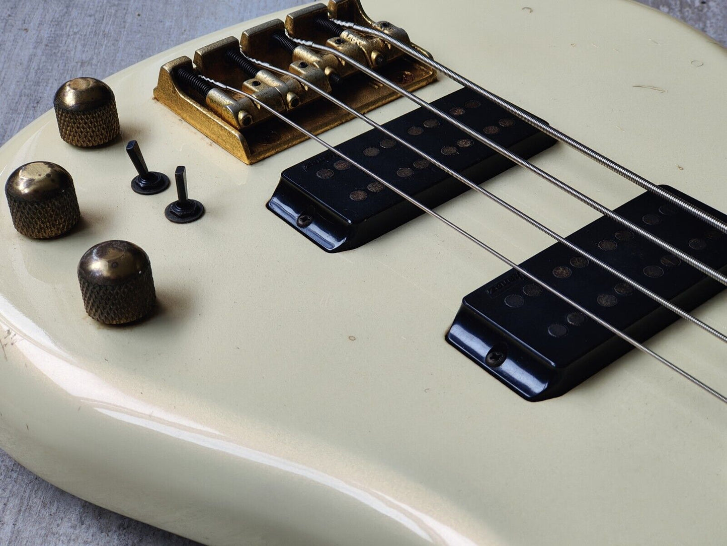 1987 Ibanez Japan RB835 Roadstar II Bass Guitar (Crystal Pearl White)