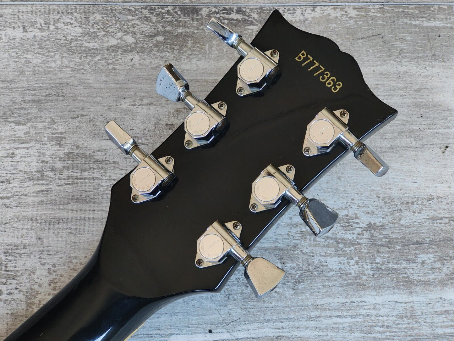 1977 Greco Japan EG-600PB Les Paul Custom Black Beauty (Ebony)