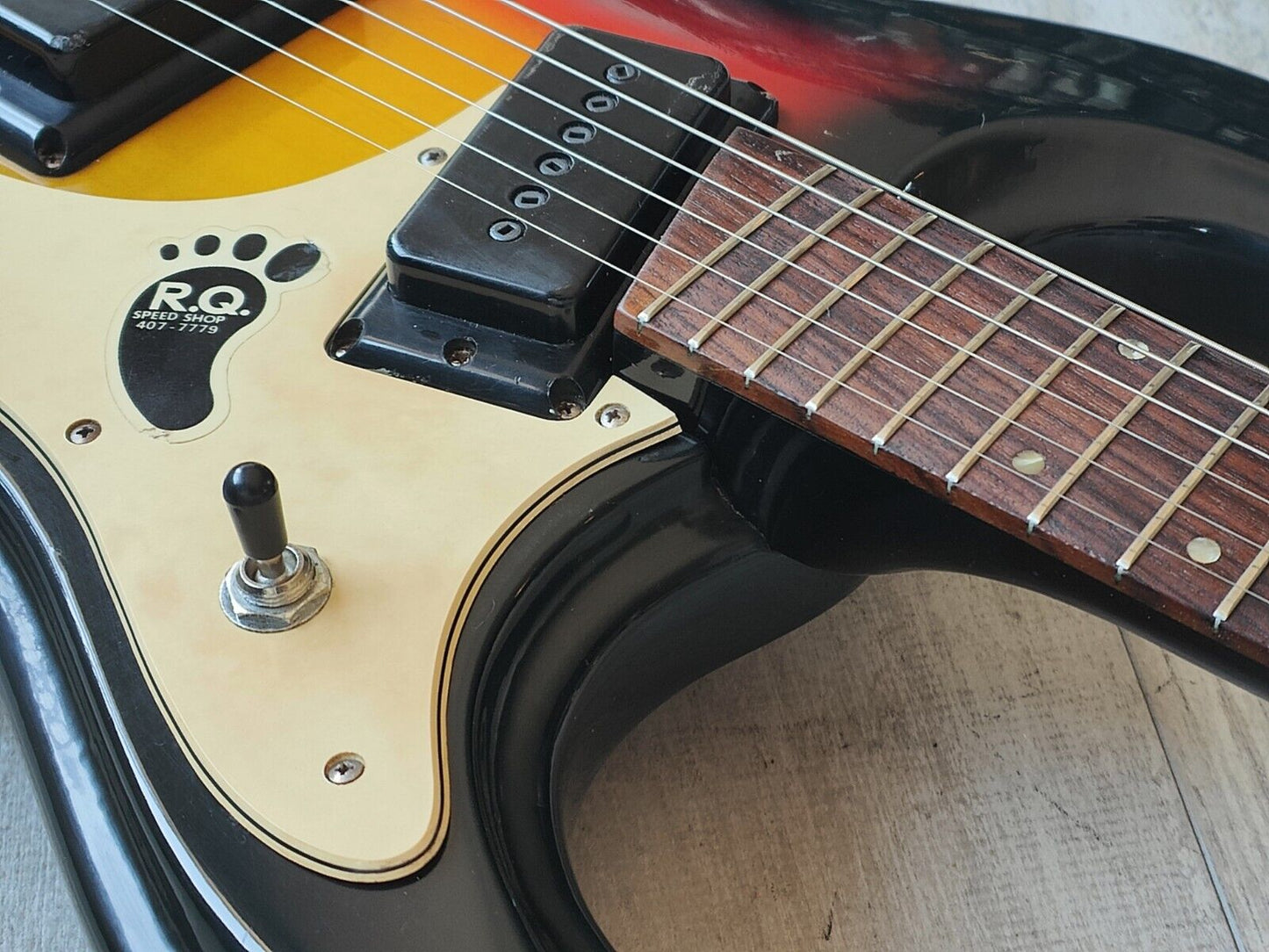 1960's Morales Japan (Mosrite) Ventures Offset Guitar (Vintage Sunburst)
