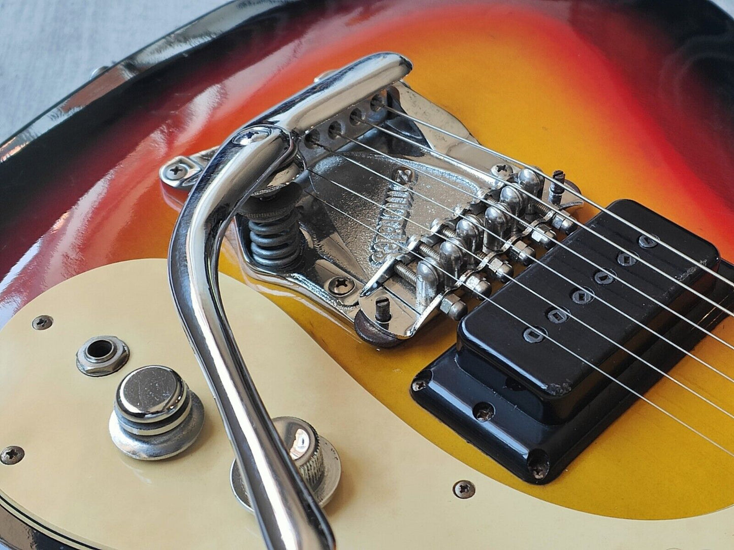 1960's Morales Japan (Mosrite) Ventures Offset Guitar (Vintage Sunburst)