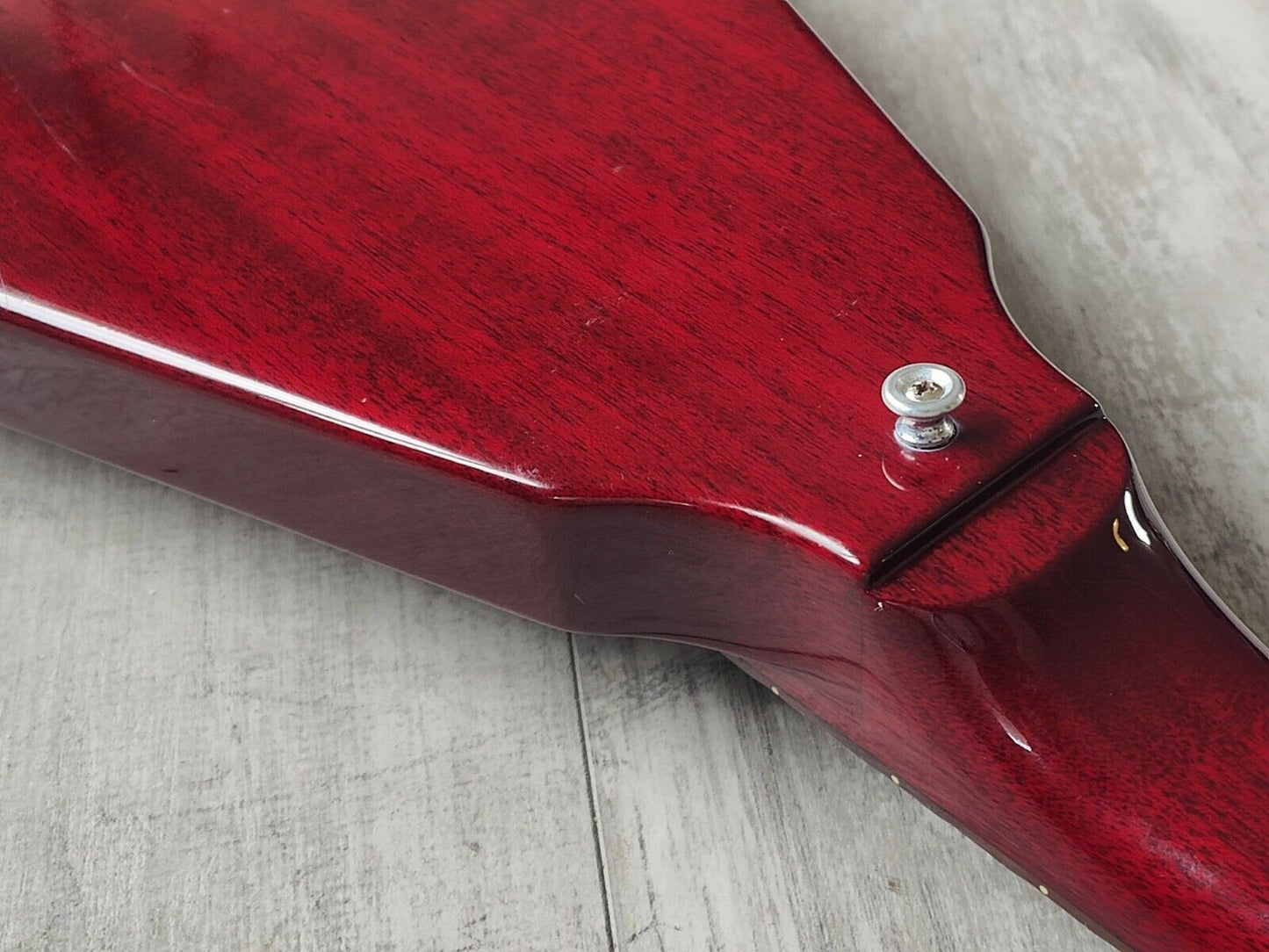2001 Epiphone Japan FV-70 Flying V - Scalloped (Cherry Red)