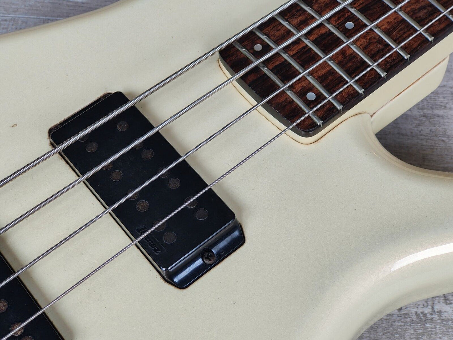 1987 Ibanez Japan RB835 Roadstar II Bass Guitar (Crystal Pearl White)