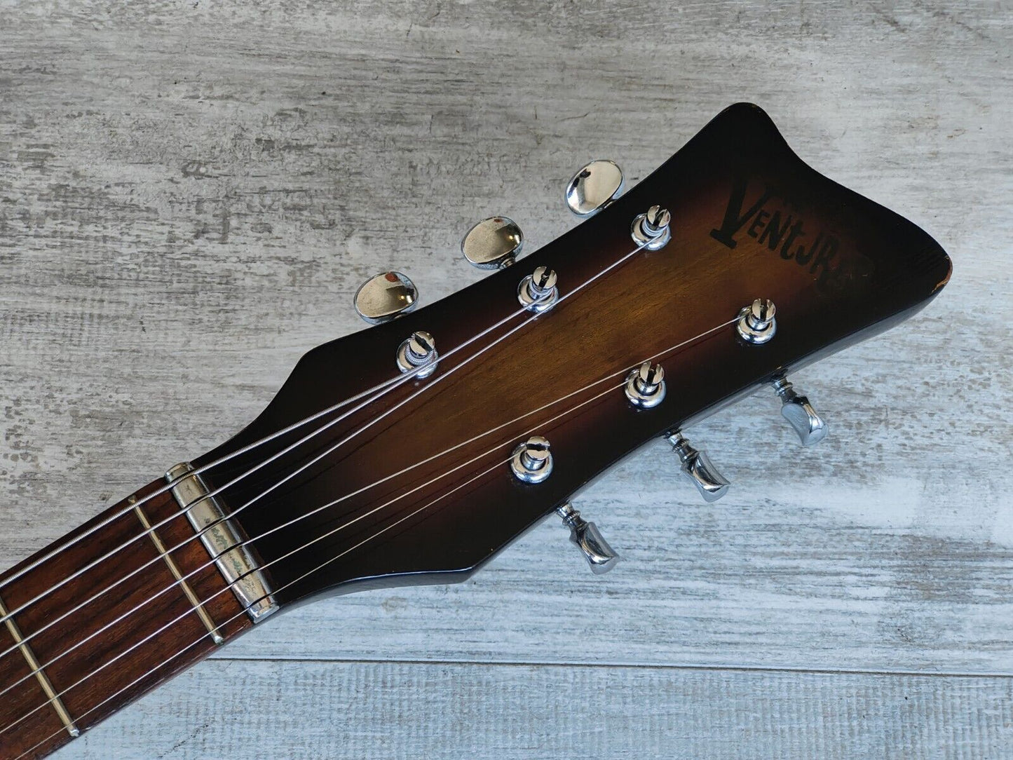 1960's Morales Japan (Mosrite) Ventures Offset Guitar (Vintage Sunburst)