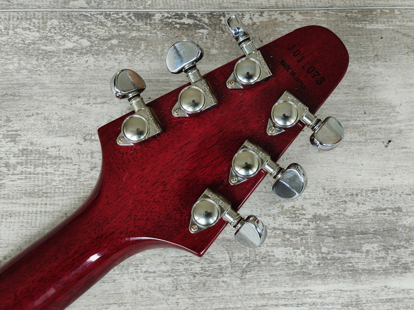 2001 Epiphone Japan FV-70 Flying V - Scalloped (Cherry Red)