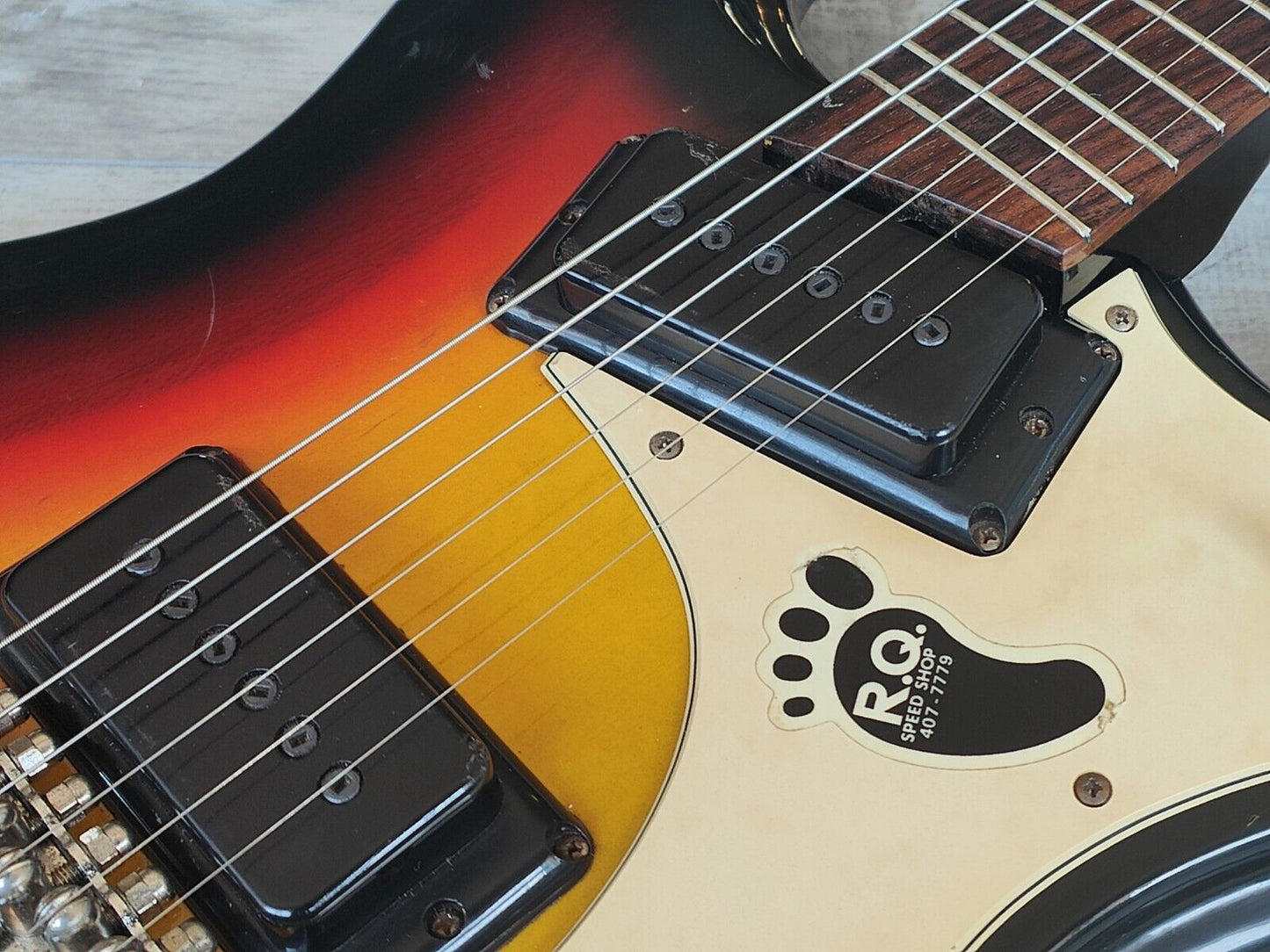 1960's Morales Japan (Mosrite) Ventures Offset Guitar (Vintage Sunburst)