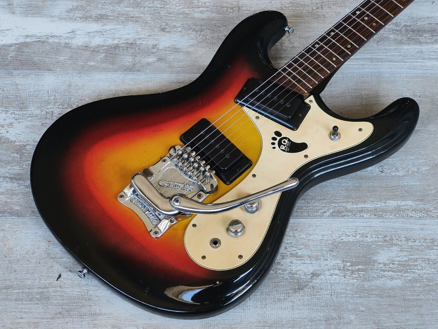 1960's Morales Japan (Mosrite) Ventures Offset Guitar (Vintage Sunburst)
