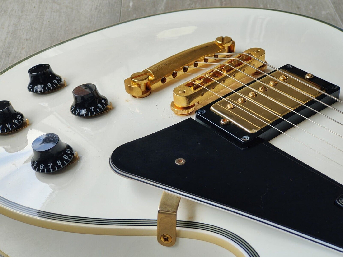 2013 Burny (Fernandes) RLC-55 Les Paul Custom (Alpine White)