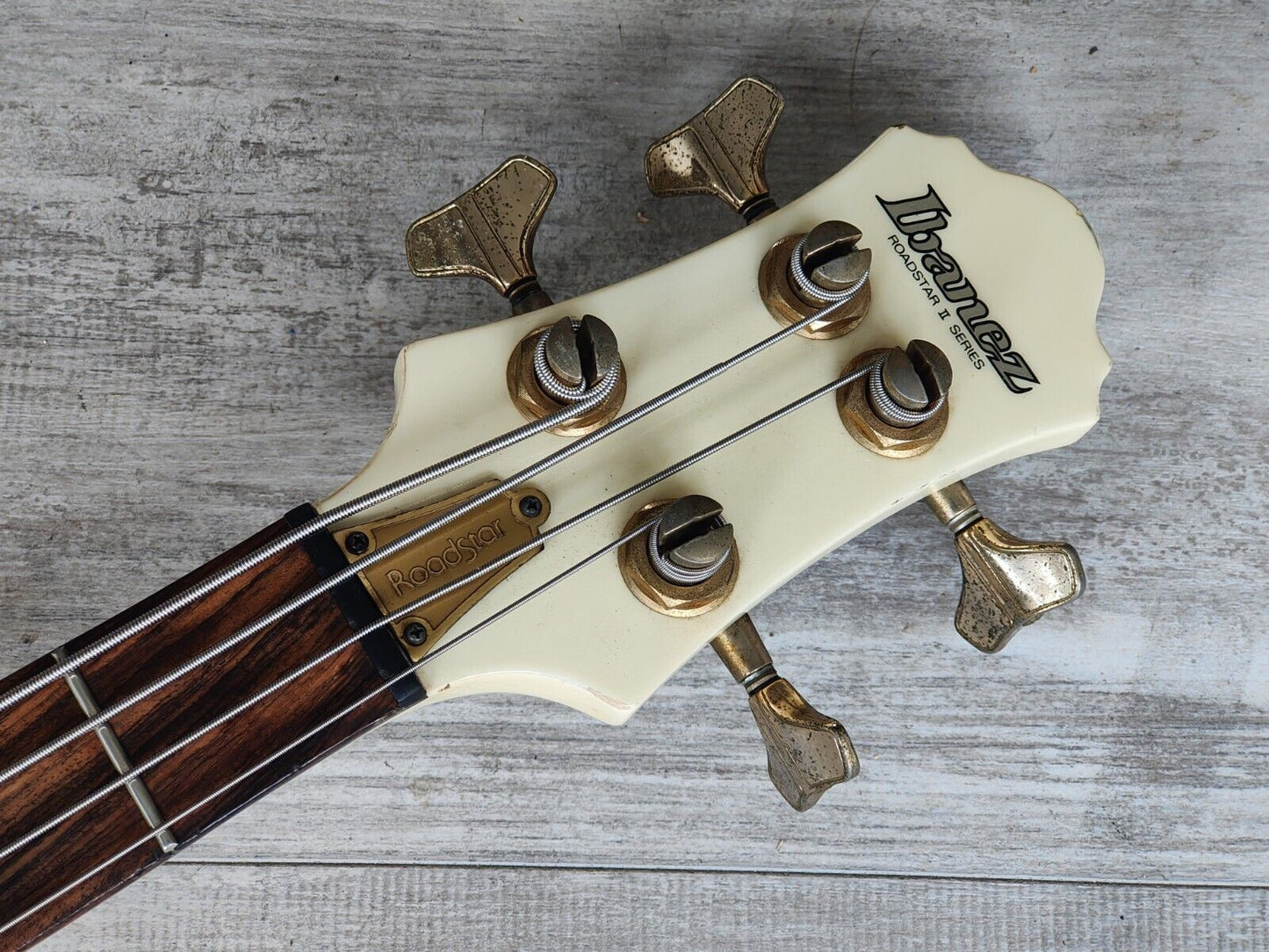 1987 Ibanez Japan RB835 Roadstar II Bass Guitar (Crystal Pearl White)