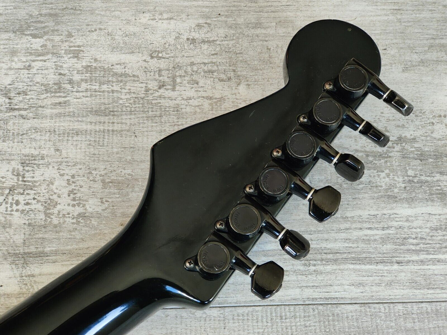 1985 Fender Japan ST-556 A Series Boxer/Contemporary Series Stratocaster (Black)