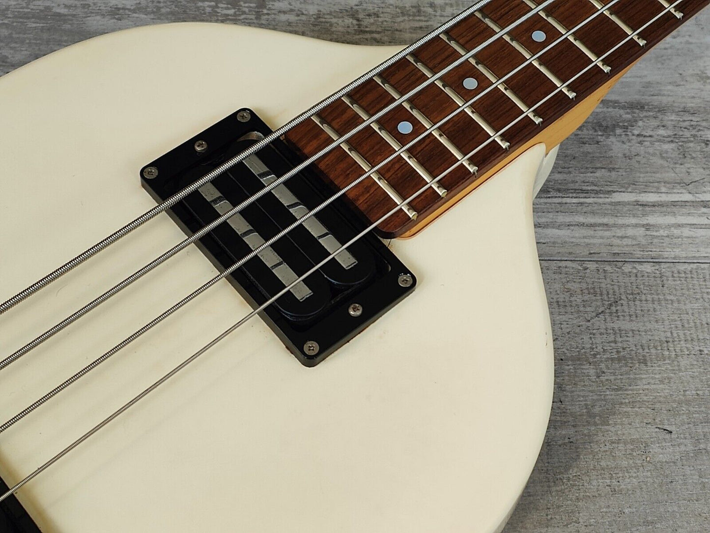 2000's Greco VBS-500 Solid Body Violin Bass w/Hipshot & Humbuckers (White)