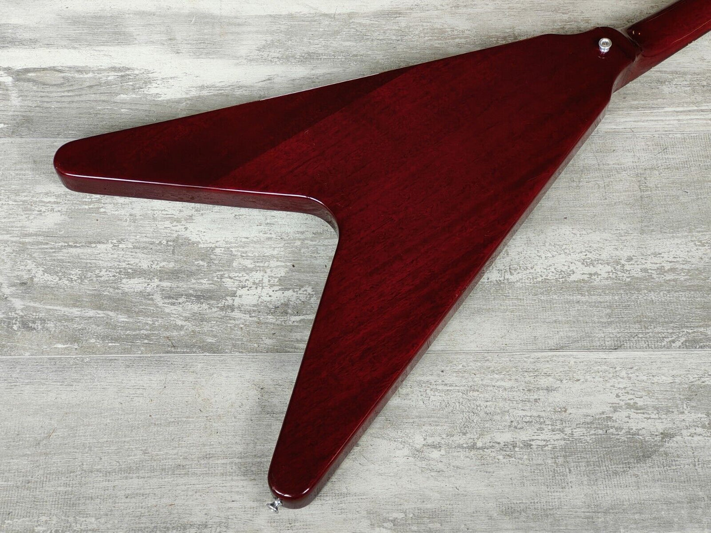2001 Epiphone Japan FV-70 Flying V - Scalloped (Cherry Red)