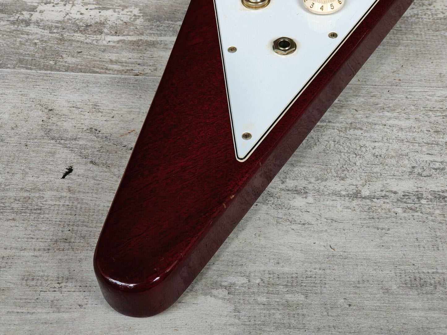 2001 Epiphone Japan FV-70 Flying V - Scalloped (Cherry Red)