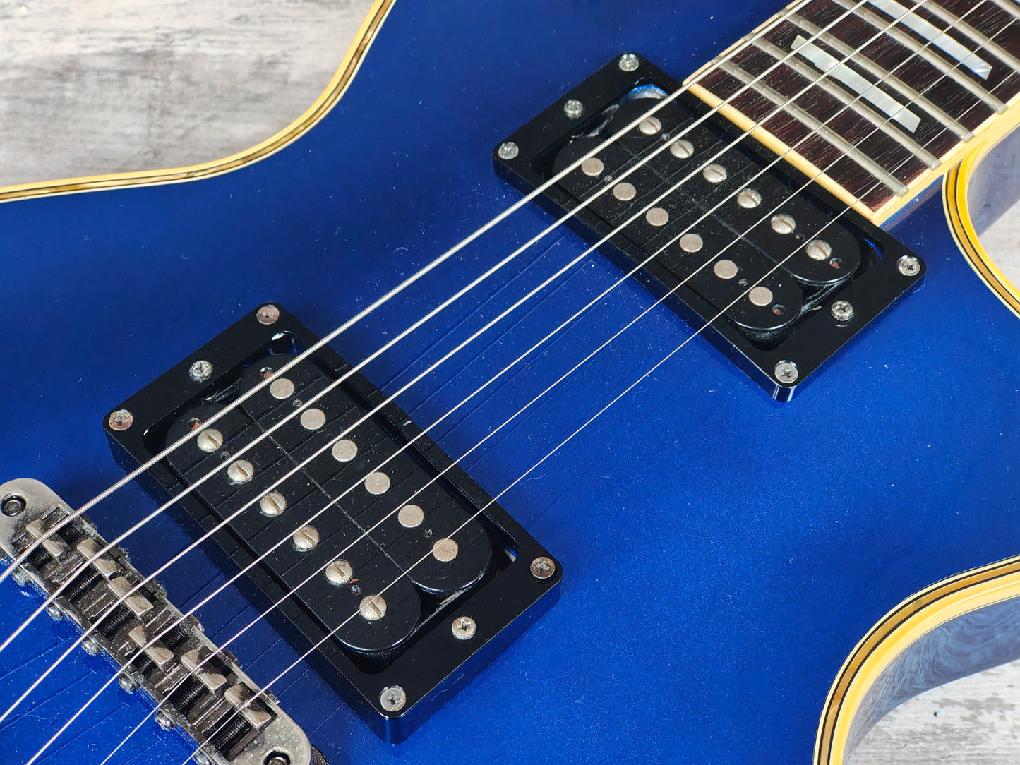 1997 Greco Japan LG-70 Eclipse Style Les Paul (Blue)