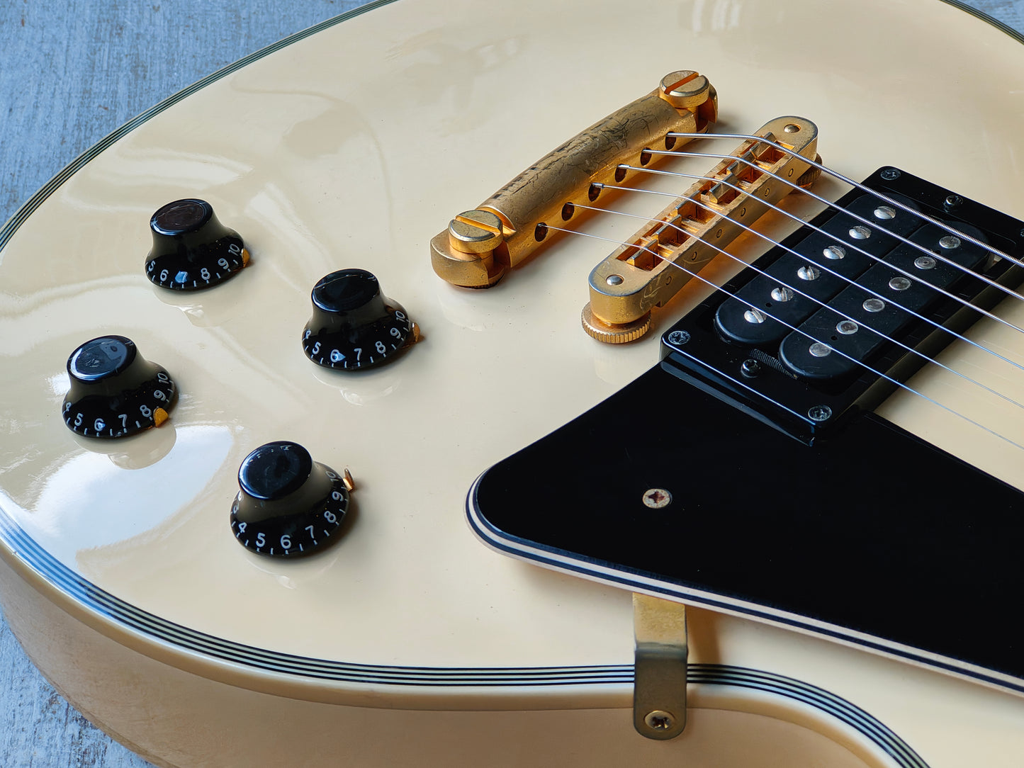2007 Burny RLC-50RR Randy Rhoads Les Paul Custom (Aged White)