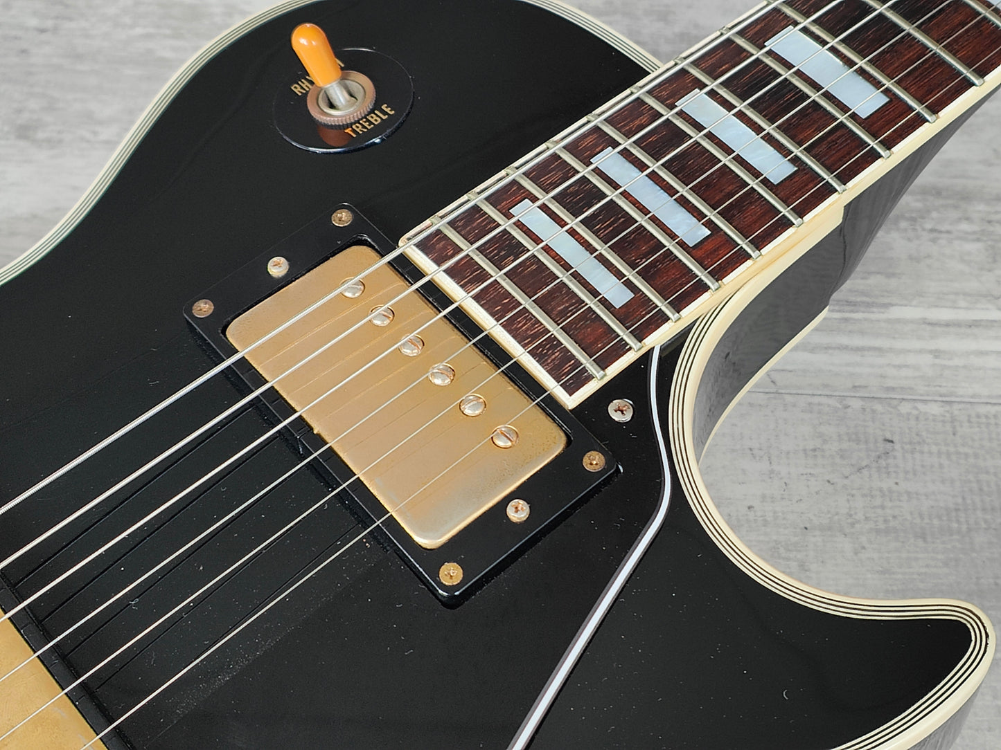 1999 Burny Japan RLC-75 Les Paul Custom (Black/Ebony)