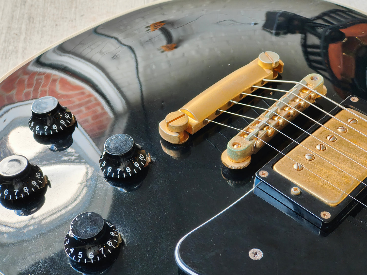 1999 Burny Japan RLC-75 Les Paul Custom (Black/Ebony)