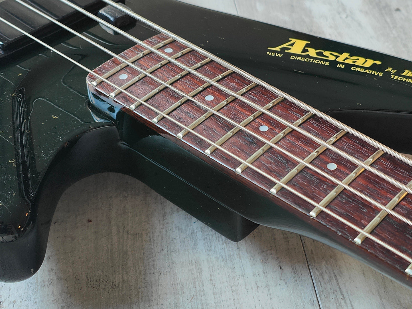 1985 Ibanez Japan Axstar AXB50 Headless Bass Guitar (Black)