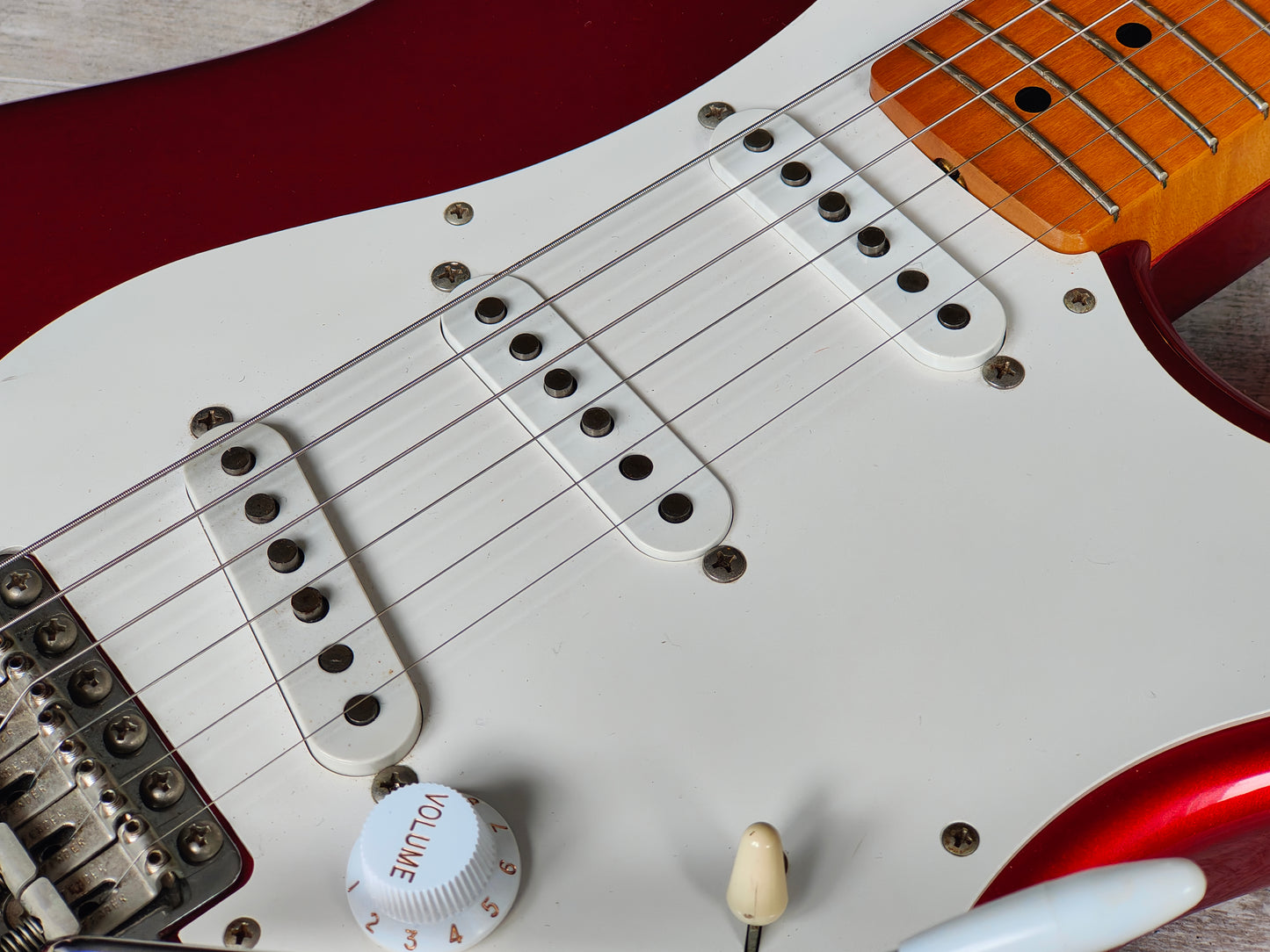2002 Fender Japan ST57-58US '57 Reissue Stratocaster w/USA Pickups (Candy Apple Red)