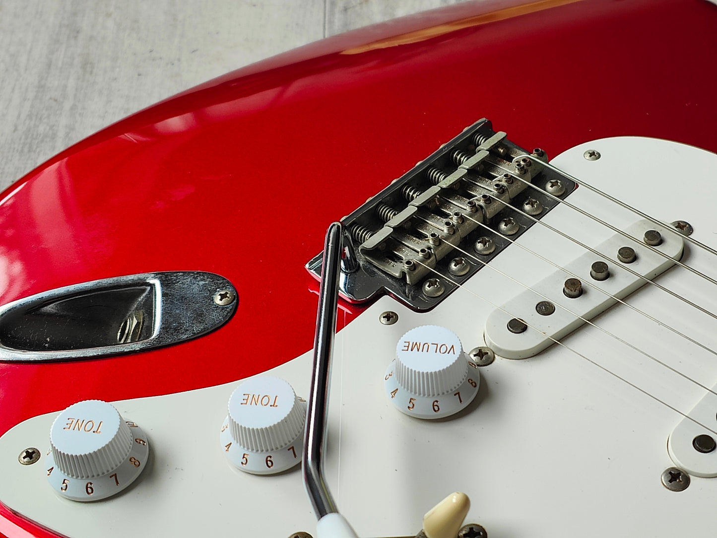 2002 Fender Japan ST57-58US '57 Reissue Stratocaster w/USA Pickups (Candy Apple Red)