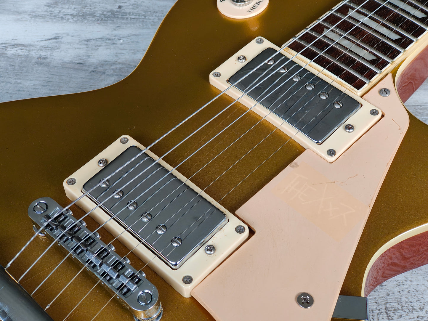 Blitz by Aria Pro II Leopard Les Paul Standard (Goldtop)