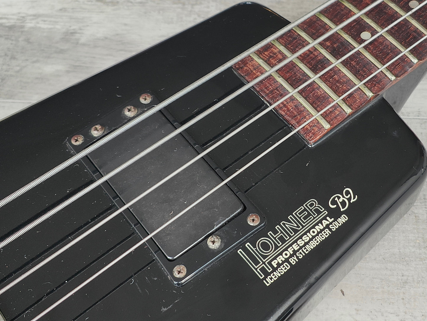 1980's Hohner B2 Headless Paddle Bass Guitar w/Steinberger System