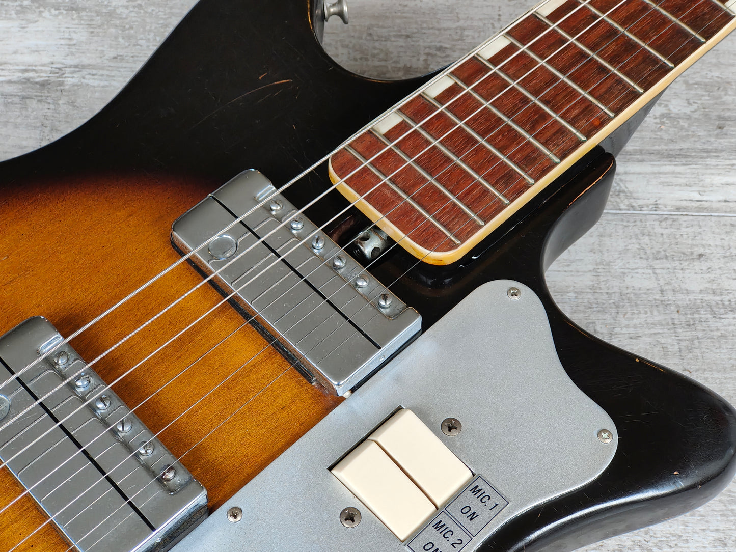 1962 Teisco Japan MJ-2 Weird Old Guitar (Sunburst)