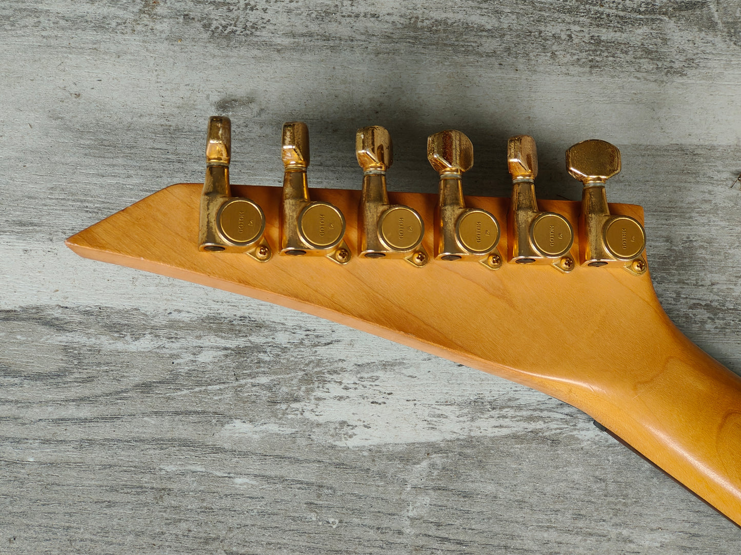 1990's Charvel (by Jackson Japan) 610-RR Short Scale Mini Randy Rhoads Flying V (Black/Gold)