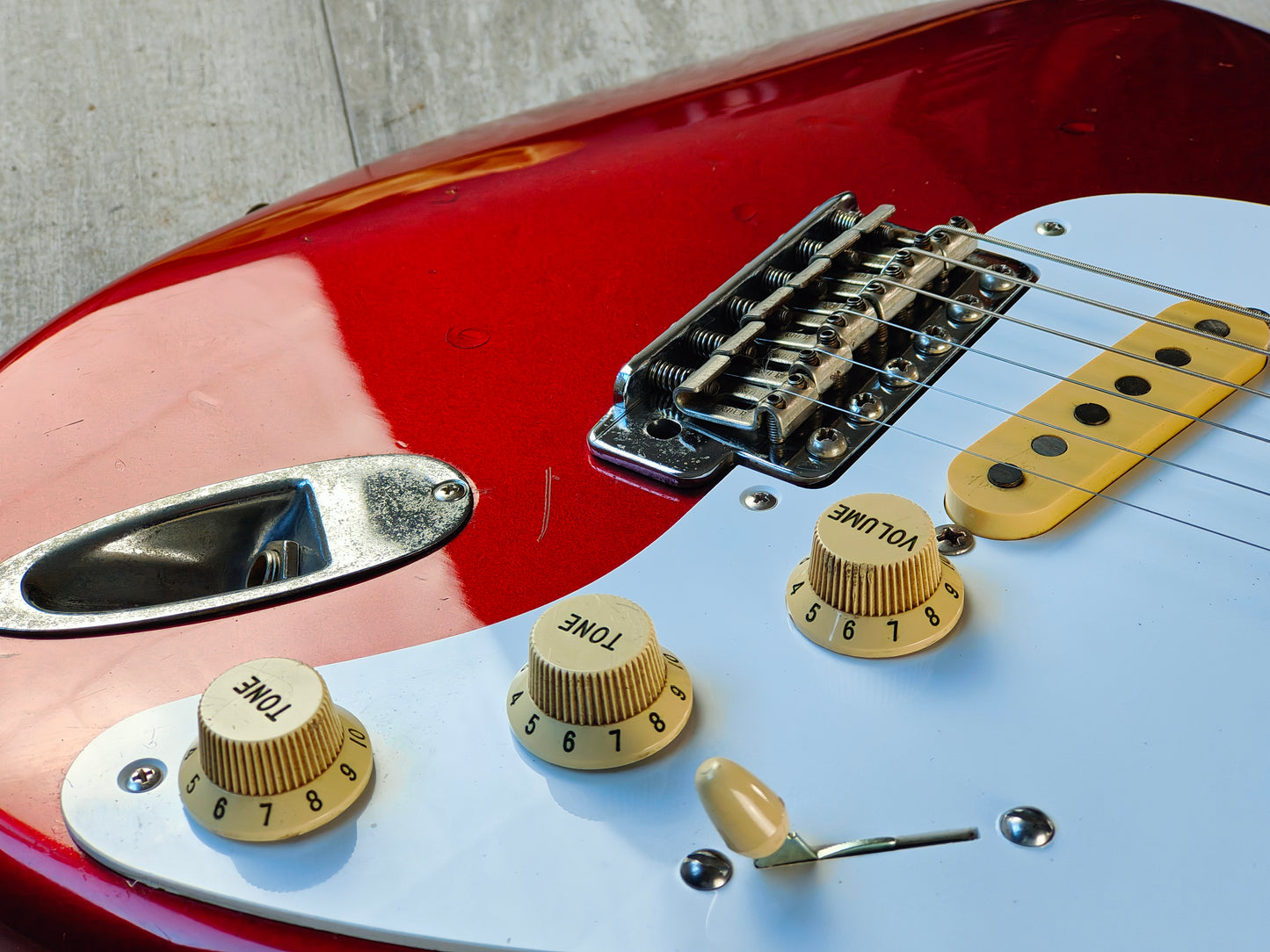 1989 Fender Japan ST57 '57 Reissue Vintage Stratocaster (Candy Apple Red)