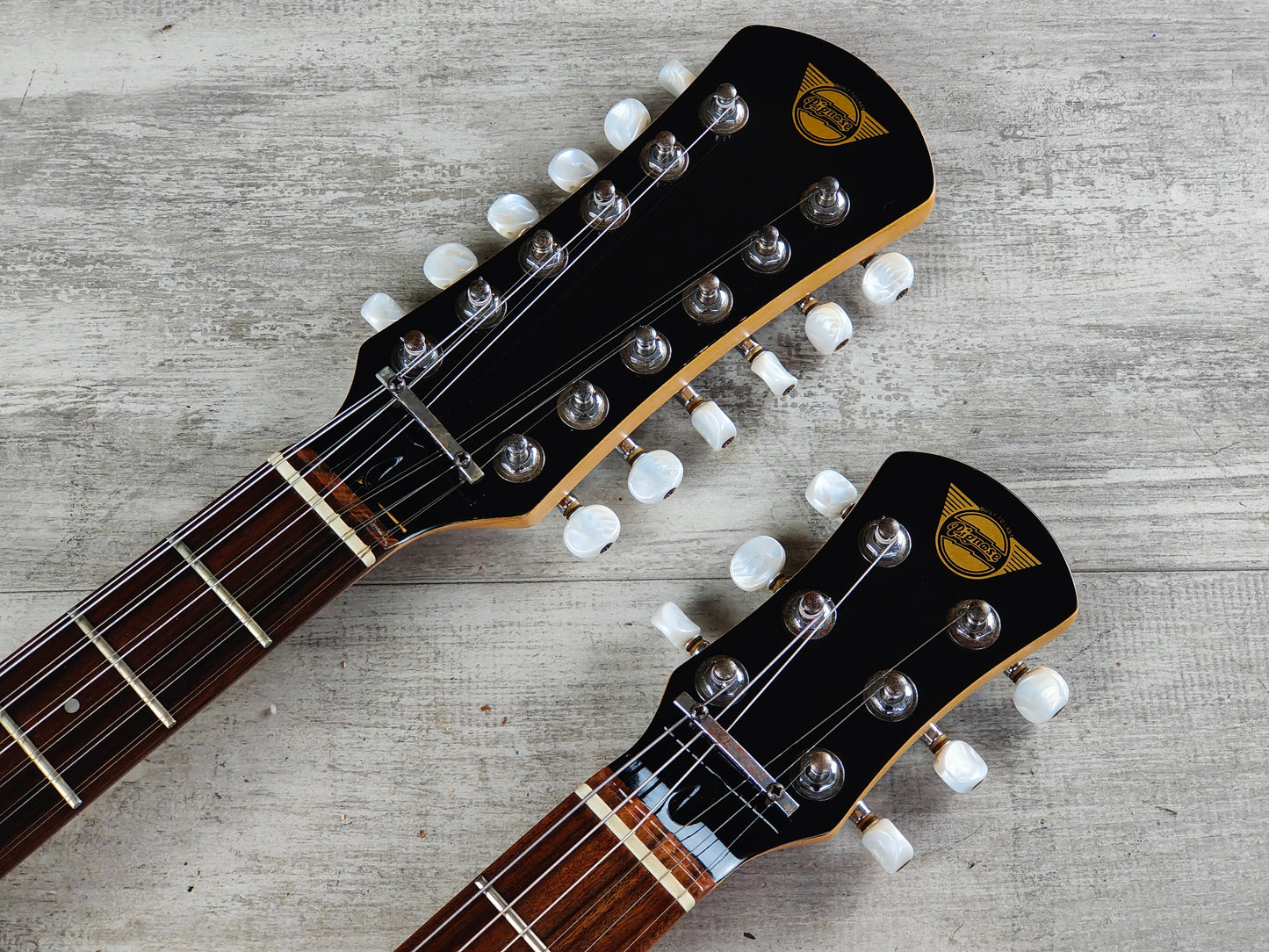 2000's Pignose PGG-TWIN 6/12 Short Scale Doubleneck (Sunburst)