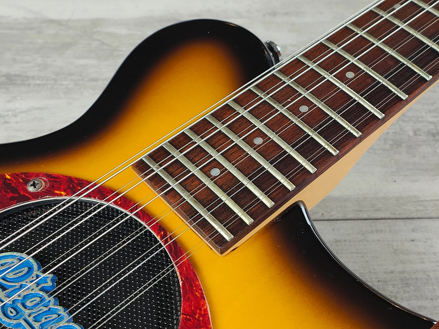 2000's Pignose PGG-TWIN 6/12 Short Scale Doubleneck (Sunburst)