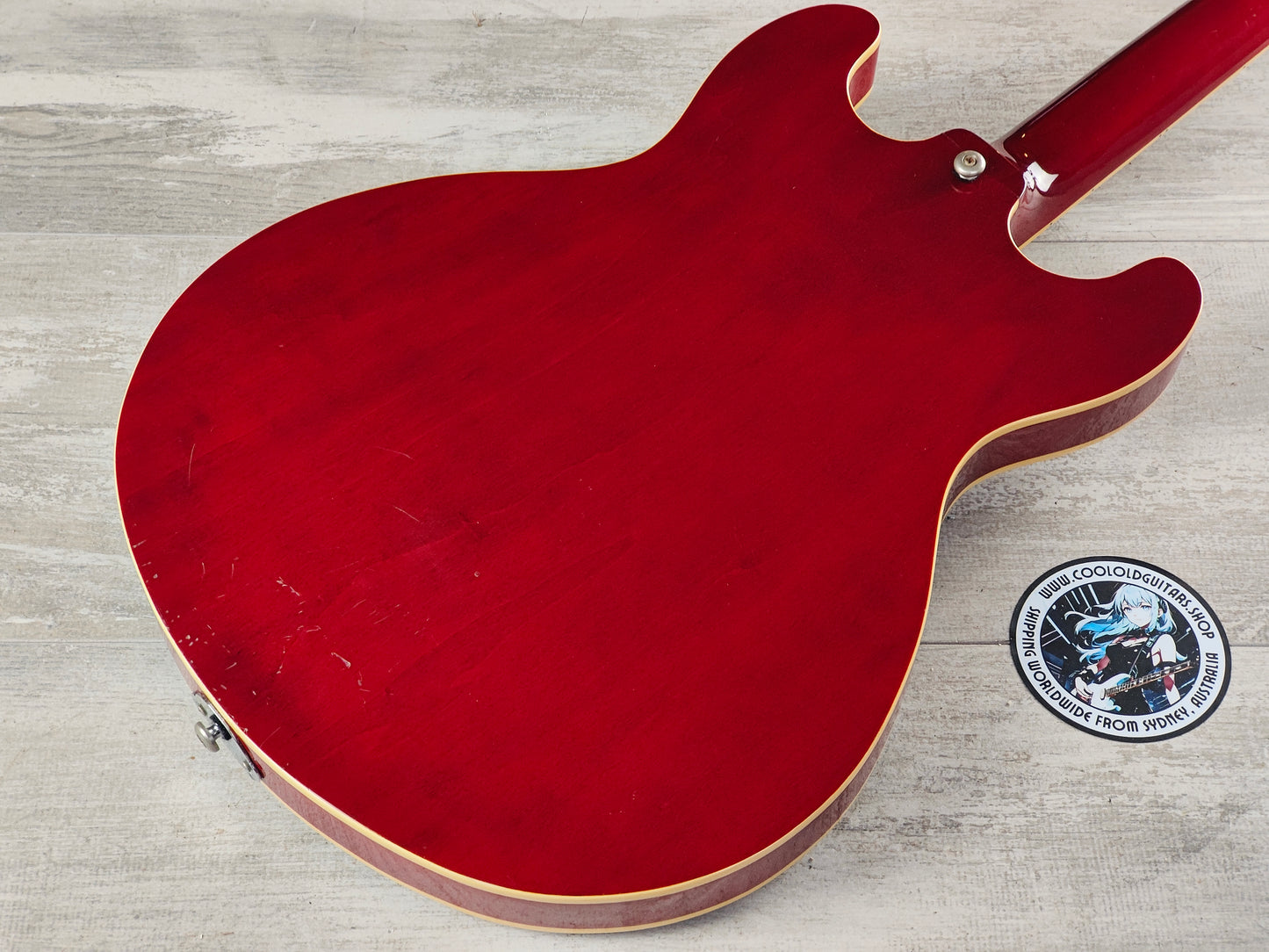 2003 Aria Pro II TA-600 Semi-Hollowbody w/P90's (Transparent Red)