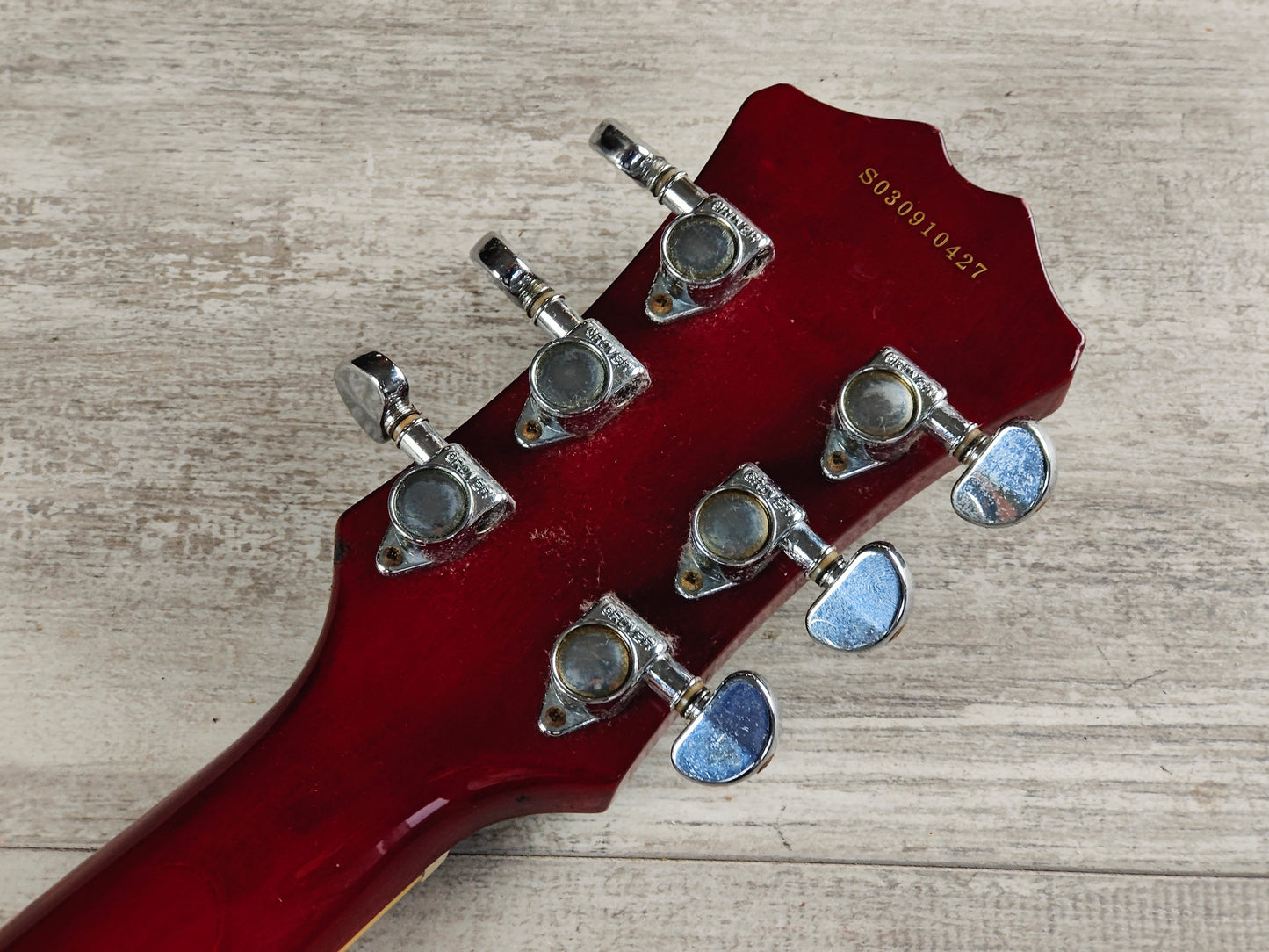 2003 Aria Pro II TA-600 Semi-Hollowbody w/P90's (Transparent Red)