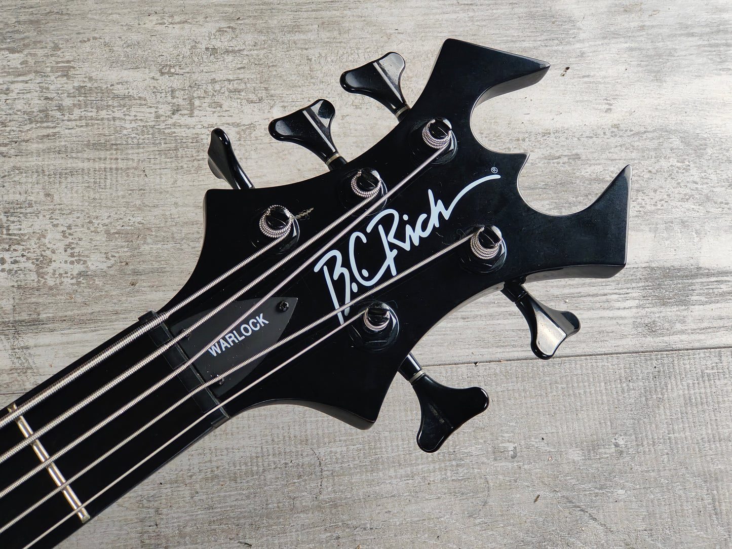 BC Rich 5-String Neckthrough Warlock Bass (Black)