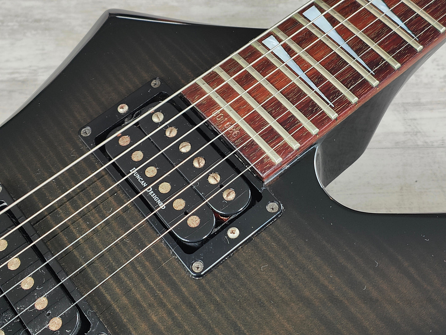 2000 Grover Jackson Japan Neckthrough KS-95 "Kelly Star" (Transparent Black)