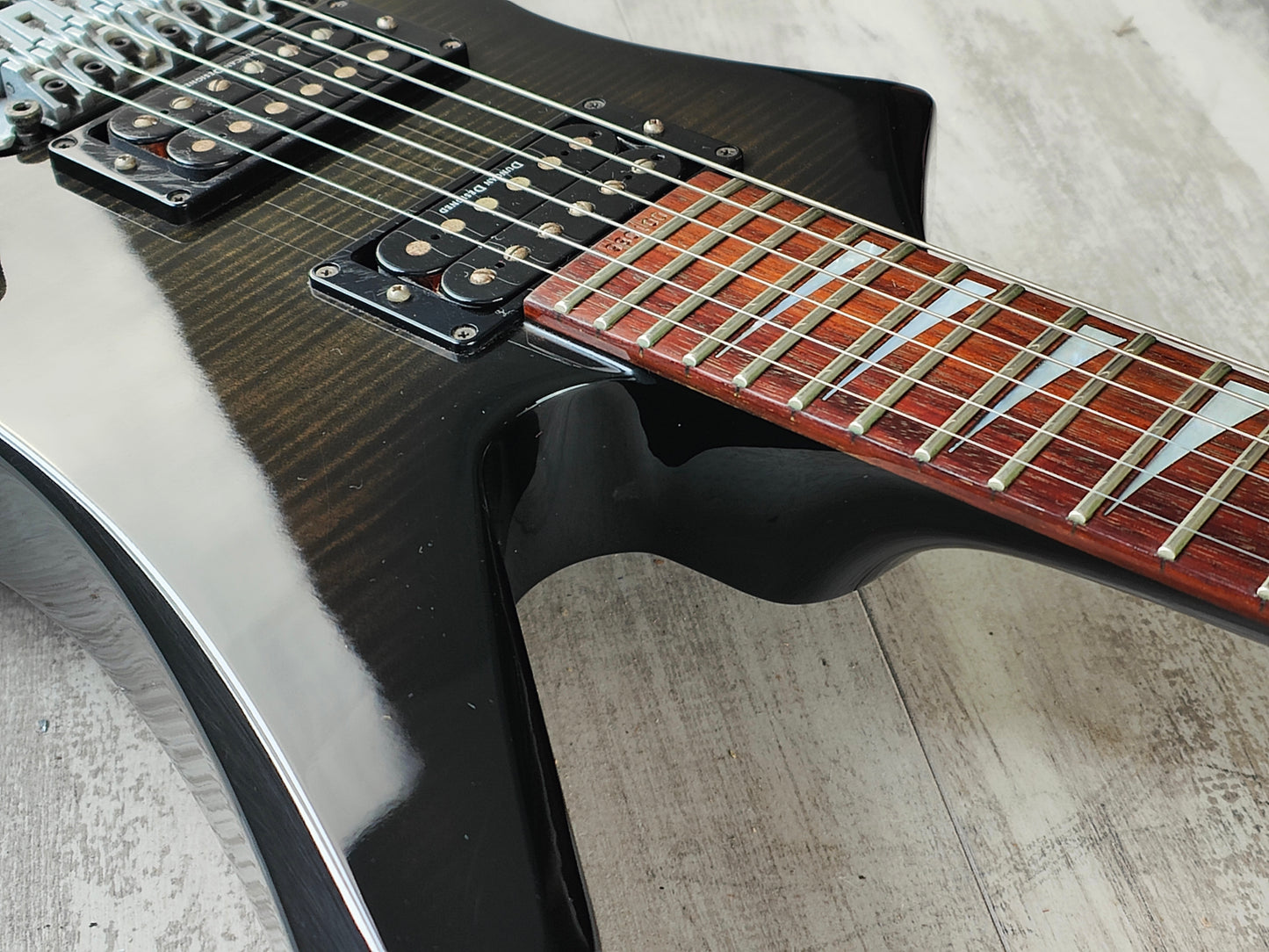 2000 Grover Jackson Japan Neckthrough KS-95 "Kelly Star" (Transparent Black)