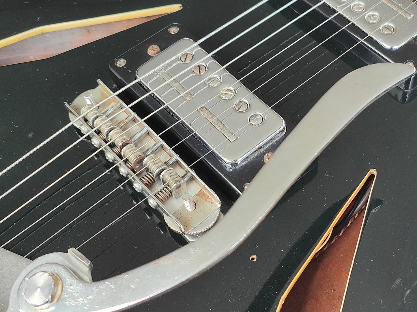 1960's Firstman (by Teisco Japan) Baron Semi-Hollowbody (Black)