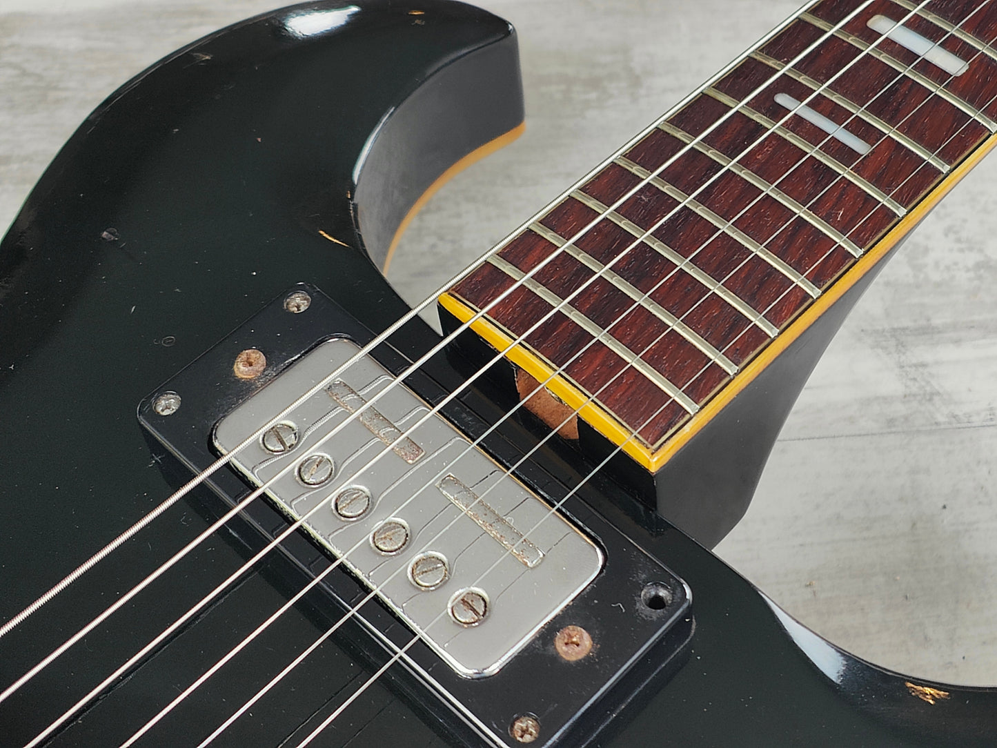 1960's Firstman (by Teisco Japan) Baron Semi-Hollowbody (Black)
