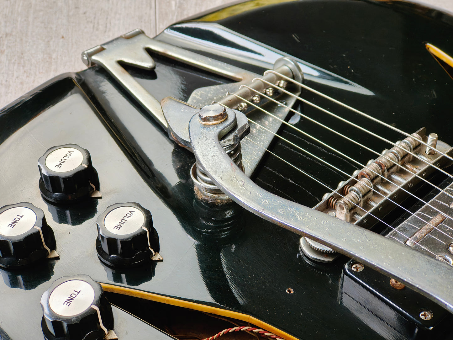 1960's Firstman (by Teisco Japan) Baron Semi-Hollowbody (Black)