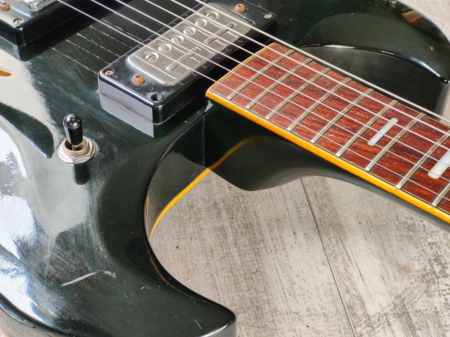1960's Firstman (by Teisco Japan) Baron Semi-Hollowbody (Black)