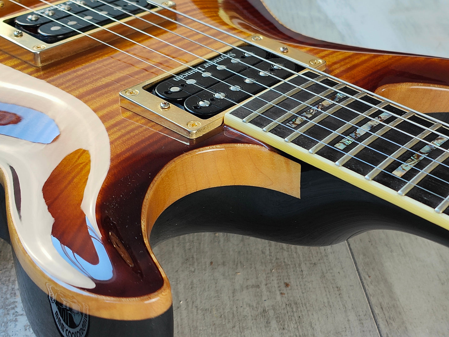 Cort MMP-2 Masterpiece Custom Shop Double Cutaway (Flame Brown Sunburst)