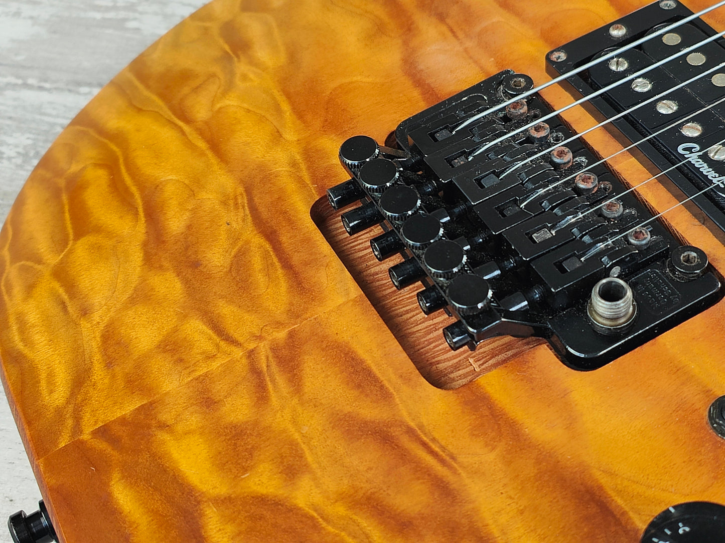 2000's Charvel Japan R-U90 M.F Line HSS Superstrat (Natural Brown)