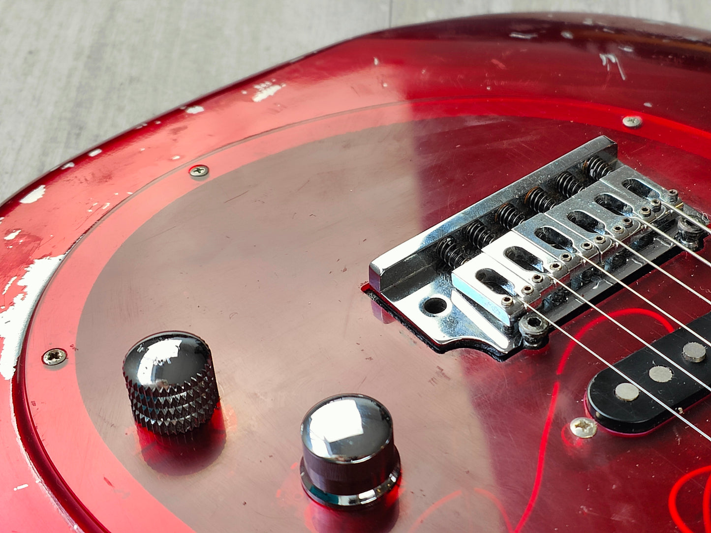 2000’s Tokai Japan Talbo Blazing Fire Cast Aluminium Electric Guitar (Red)