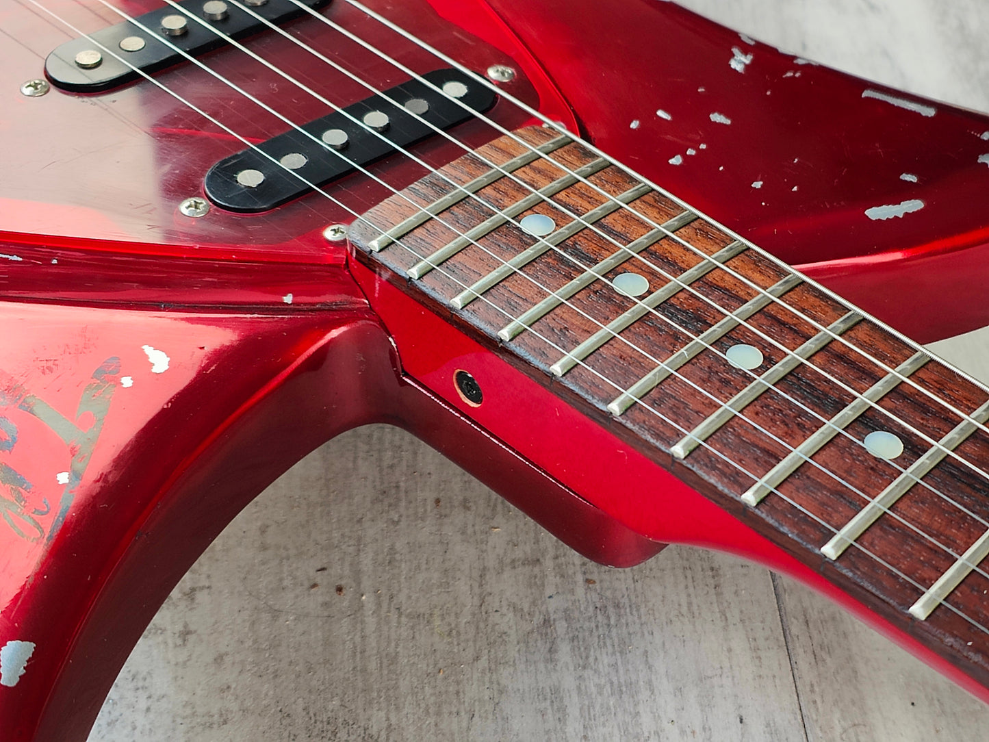 2000’s Tokai Japan Talbo Blazing Fire Cast Aluminium Electric Guitar (Red)