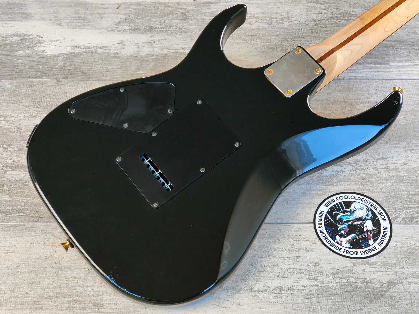 1996 Ibanez Japan RX170 HSH Superstrat (Transparent Blue/Purple)