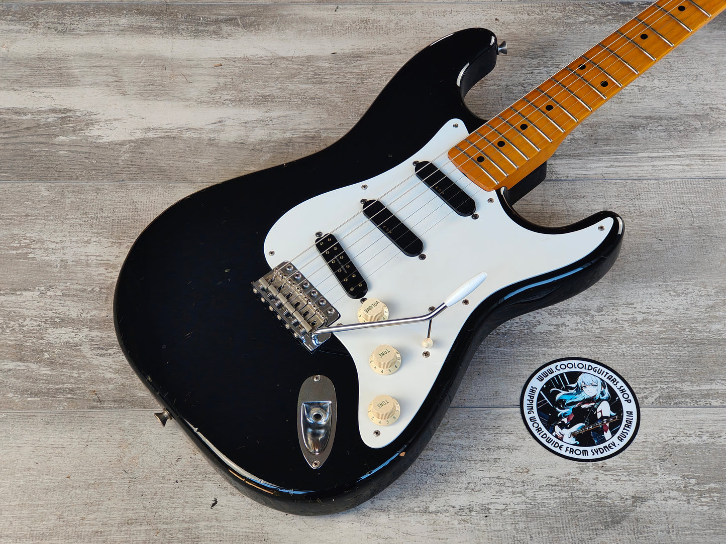 2002 Fender Japan ST57 '57 Reissue Stratocaster w/ESP & Seymour Duncan Pickups (Black)