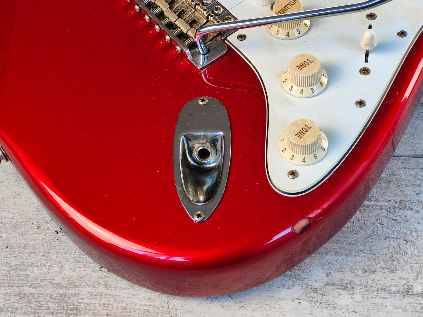 2002 Fender Japan ST62-58US '62 Reissue Stratocaster w/US Pickups (Candy Apple Red)
