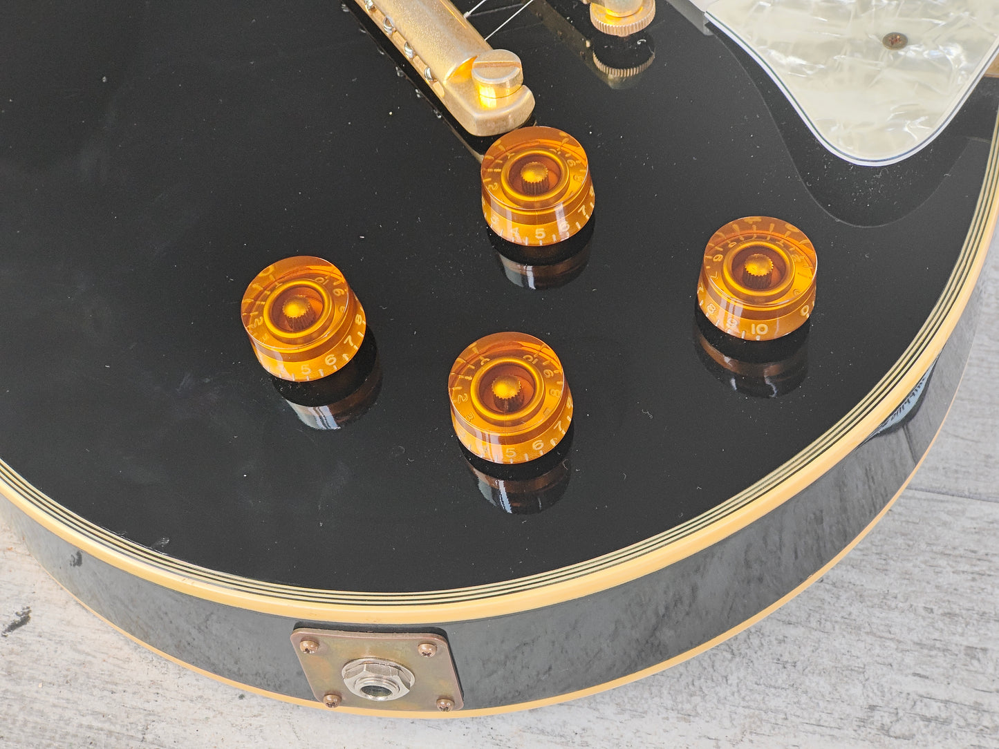 1980 Tokai LC-60 '68 Les Paul Custom w/EMG's (Ebony)