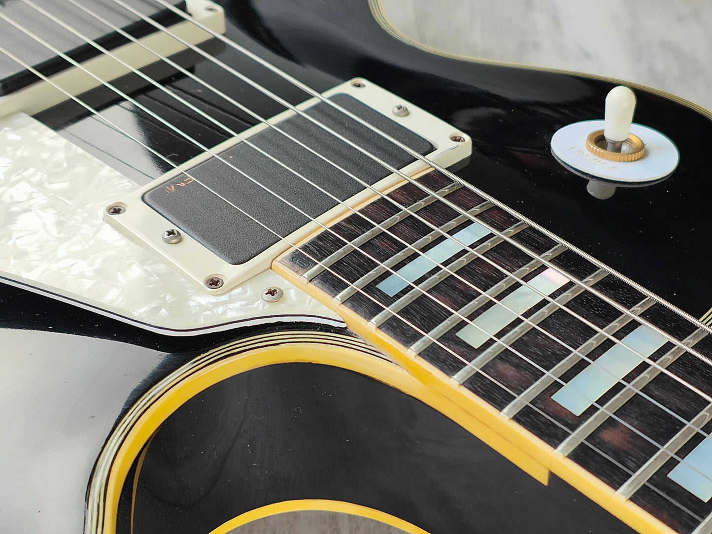 1980 Tokai LC-60 '68 Les Paul Custom w/EMG's (Ebony)