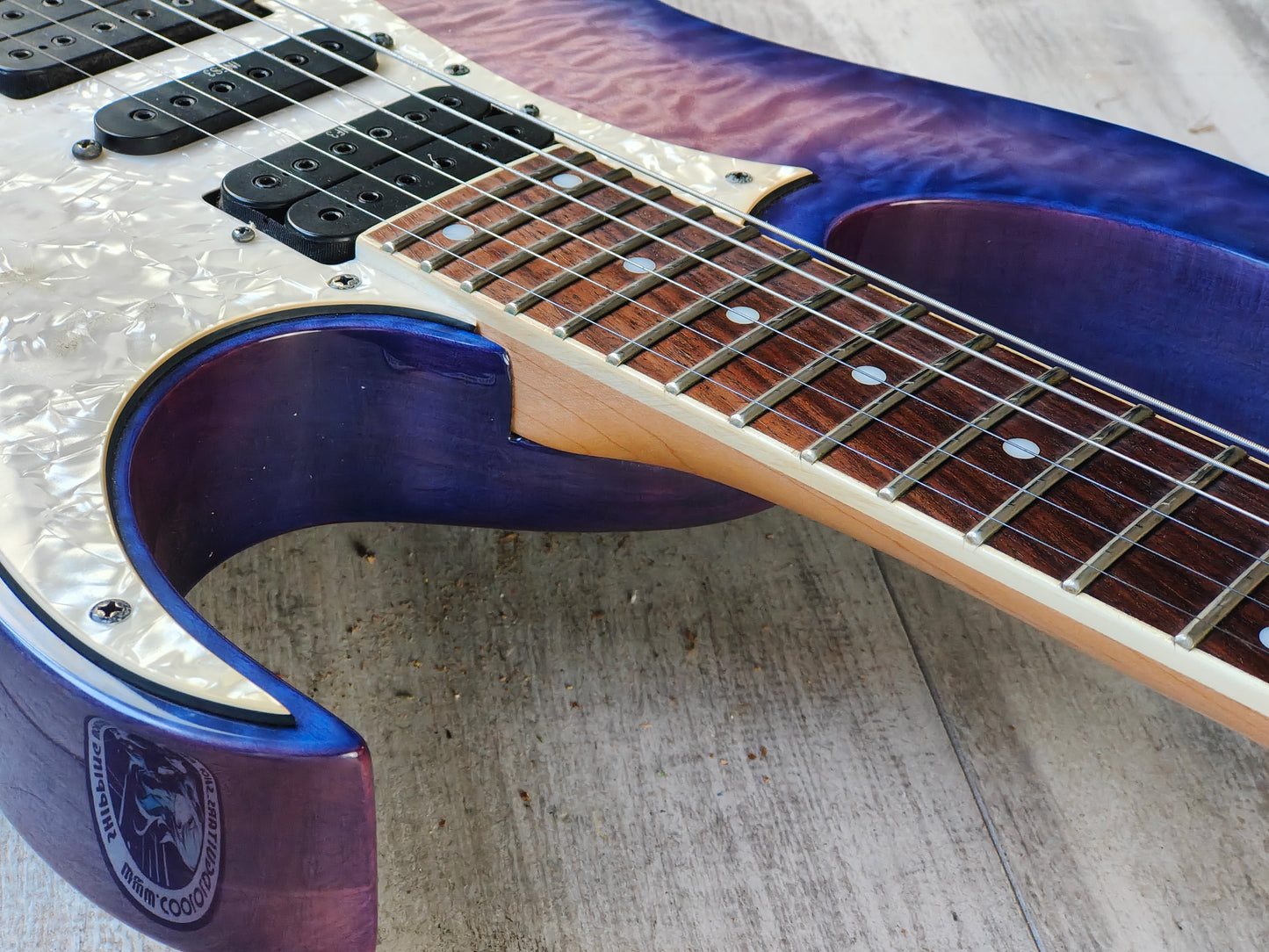 2009 Ibanez RG350QM HSH Superstrat (Purple Burst)